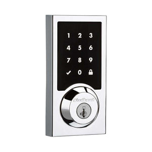 Kwikset SmartCode 916 Contemporary Exterior in Polished Chrome
