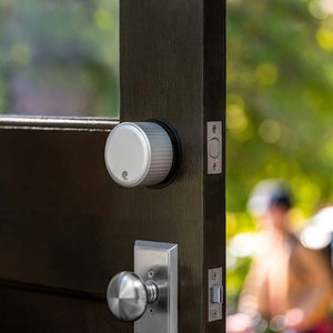August Wi-Fi Smart Lock in Silver on Interior