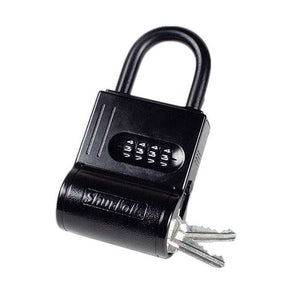 Combination Lock Box and Padlock - Black