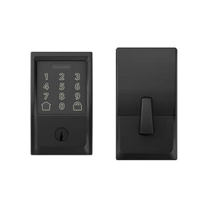 Schlage Encode Smart Wifi Deadbolt Century Trim in Matte Black