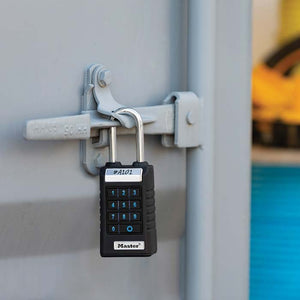 Master Lock 6400LJENT on Storage Container Exterior
