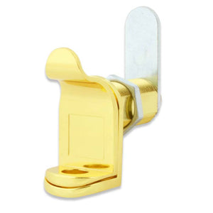 FJM 7840 Padlockable Cam in Brass Plated