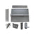 Lockey ED61 Edge Panic Shield Security Kit with LockeyUSA PB1100 in Silver