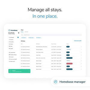 Manage all stays. In one place.