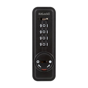 Codelocks KL15 KitLock Mechanical Combination Lock in Black Vertical Front View