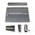 LockeyUSA PS61 Standard Panic Shield Security Kit with Lockey PB1100 in Silver
