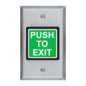 SDC 420 Series Push to Exit Green