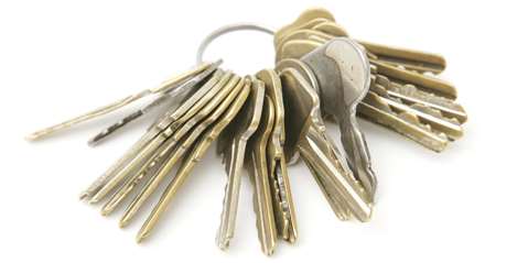 keys key locks ring door landlord jangling keyless entry rid sneaky system unlock keyfob without using diy front house chain